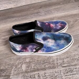 Vans Classic Slip-On Galaxy Womens Size 7.5 Multicolor Athletic Skate‎ Shoes